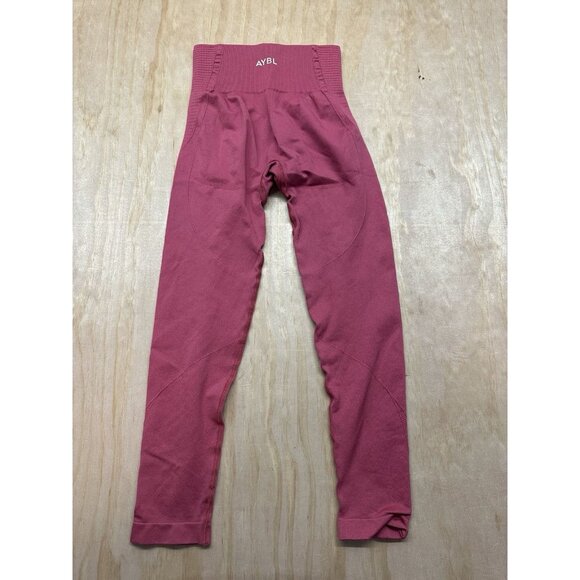 AYBL Leggings M Form Leggings Ankle Compression Salmon Pink Athletic Runner Yoga - Picture 4 of 4